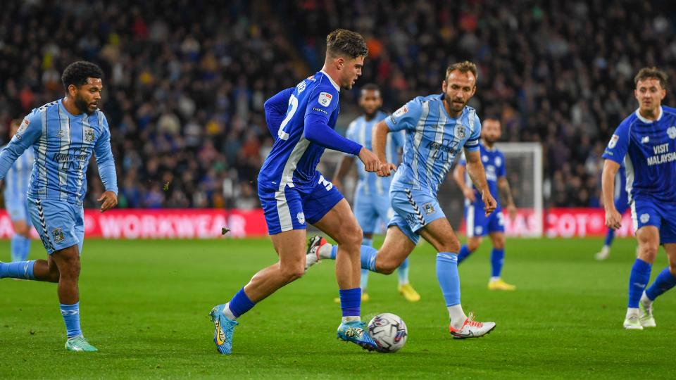 Ollie Tanner in action for Cardiff City