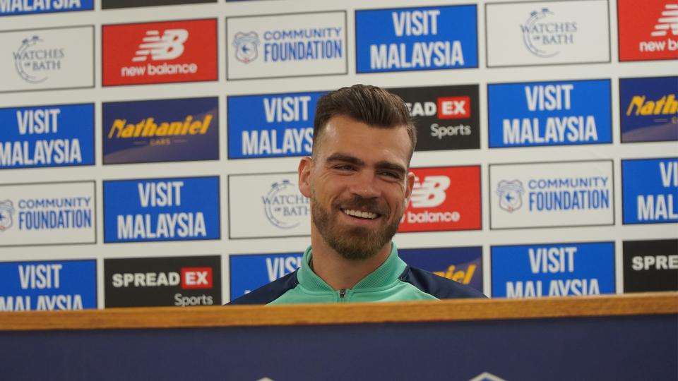 Dimitrios Goutas speaks to the press