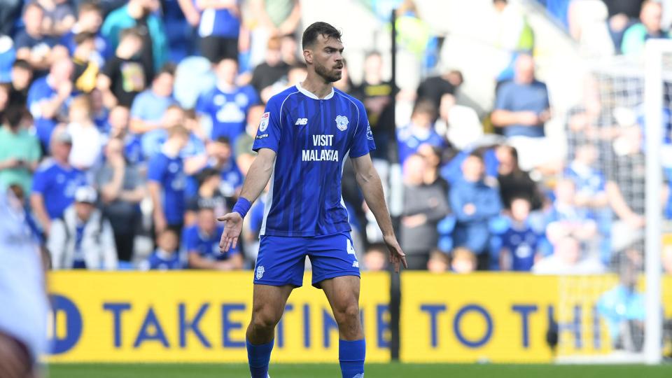 Dimitrios Goutas in action for Cardiff City
