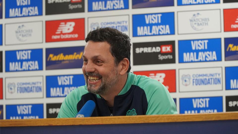 Erol Bulut speaks to the press