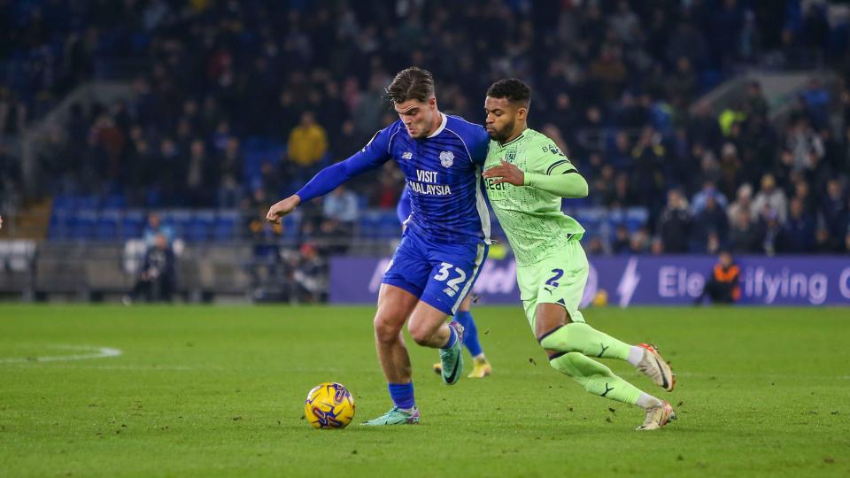Ollie Tanner in action for Cardiff City
