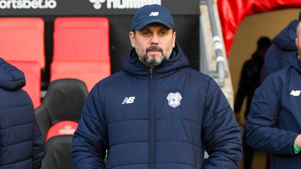 Erol Bulut on the touchline in Hampshire...