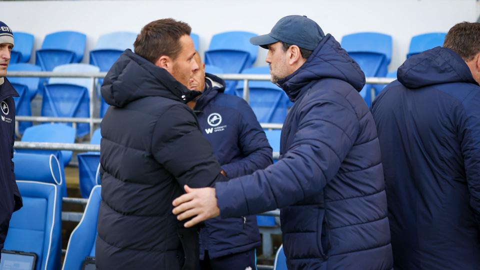 Erol Bulut on the touchline for Cardiff City