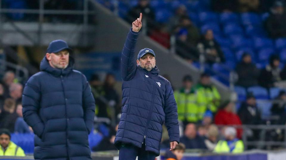 Erol Bulut on the touchline for Cardiff City