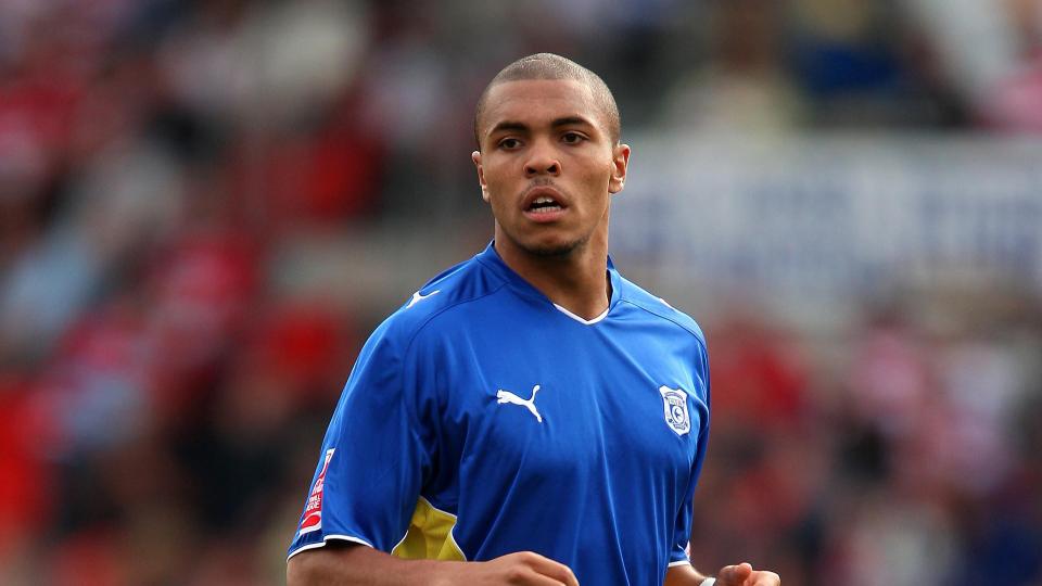 Josh Magennis in action for Cardiff City