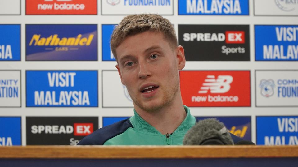 Mark McGuinness speaks to the press