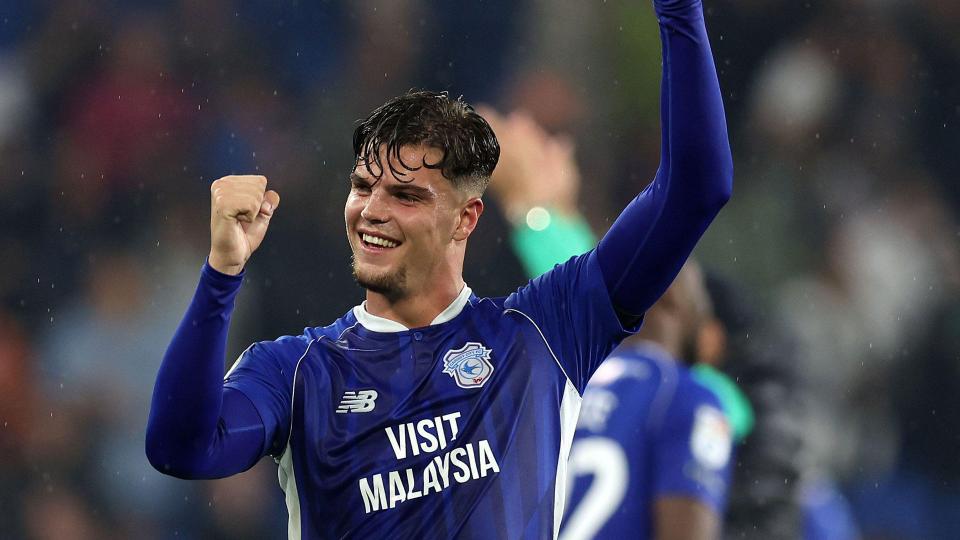 Ollie Tanner celebrates defeating Swansea City