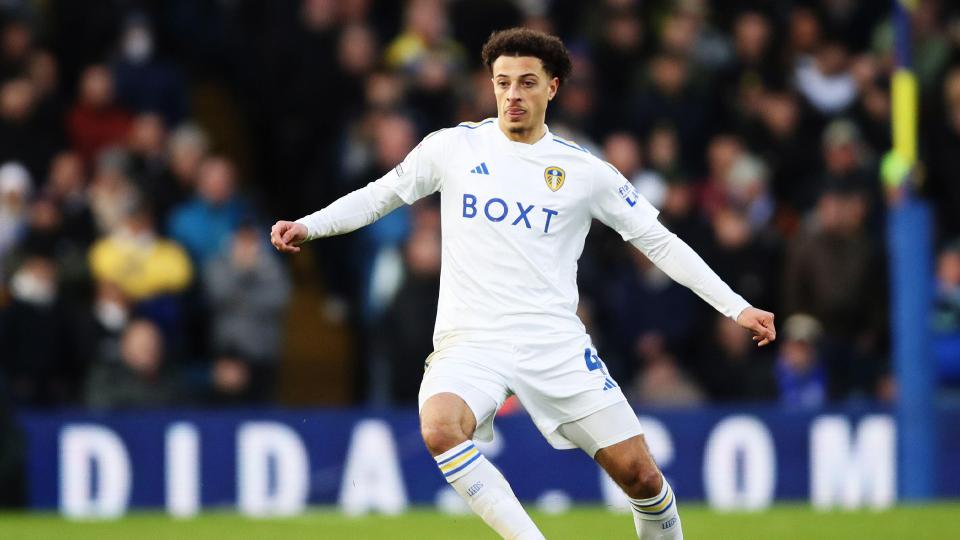 Ethan Ampadu in action for Leeds United