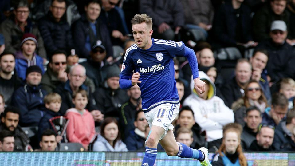 Craig Noone in action for Cardiff City