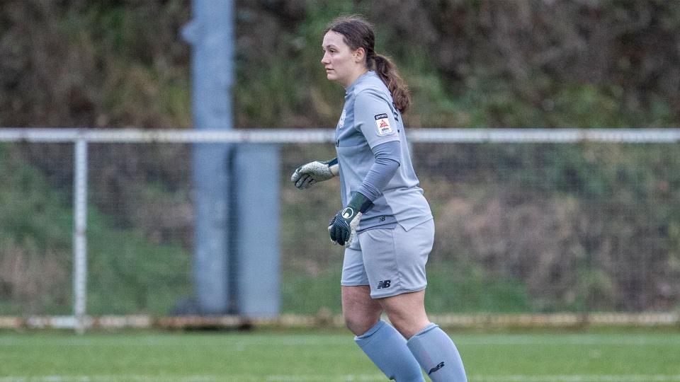 Ceryn Chamberlain in action for Cardiff City