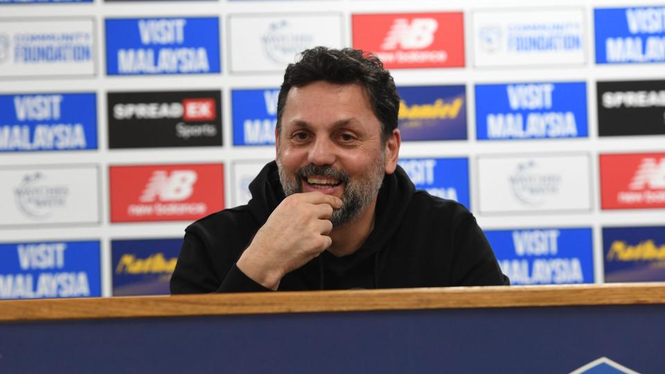 Erol Bulut speaks to the press