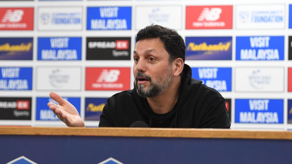 Erol Bulut speaks to the press