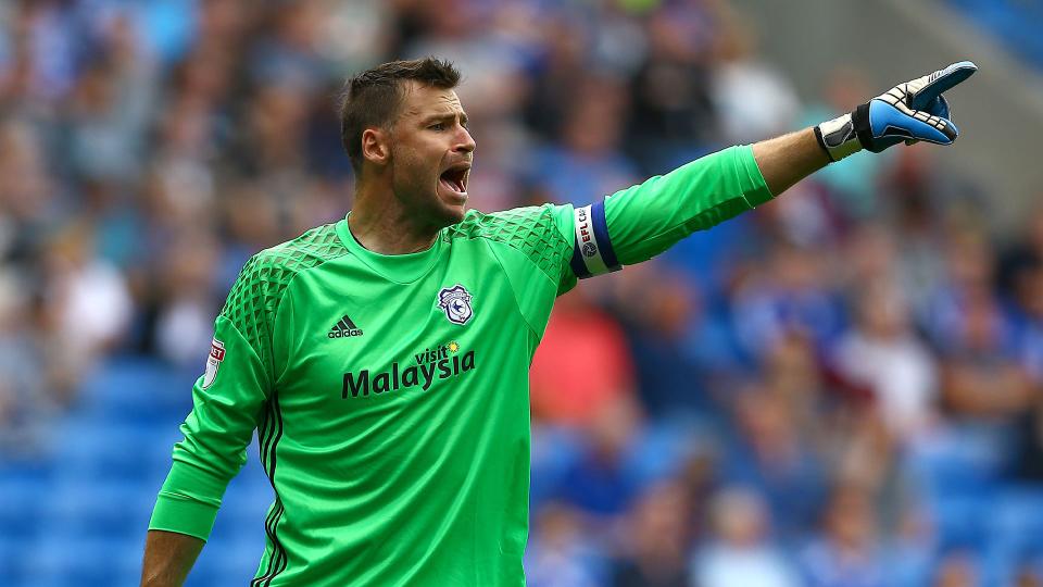 David Marshall in action for Cardiff City