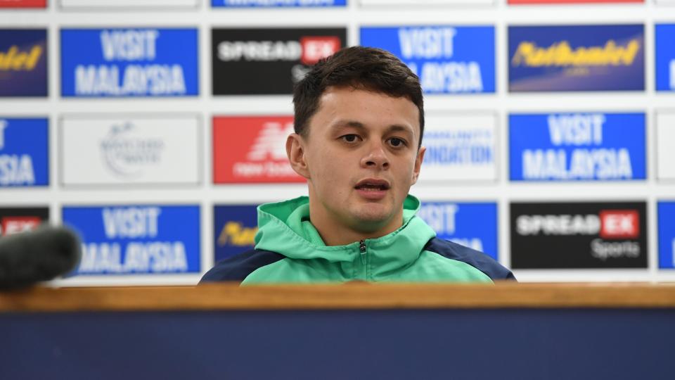 Perry Ng speaks to the press