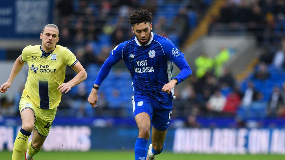 Kion Etete in action for Cardiff City