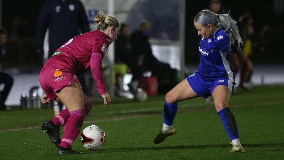 Kerry Walklett in action for Cardiff City