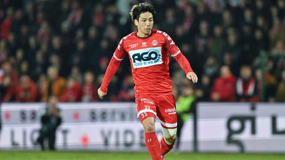 Ryotaro Tsunoda in action for KV Kortijk