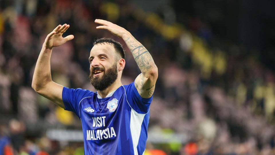 Manolis Siopis in action for Cardiff City