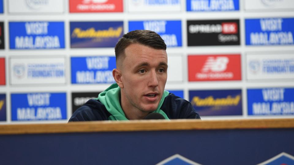 David Turnbull speaks to the press