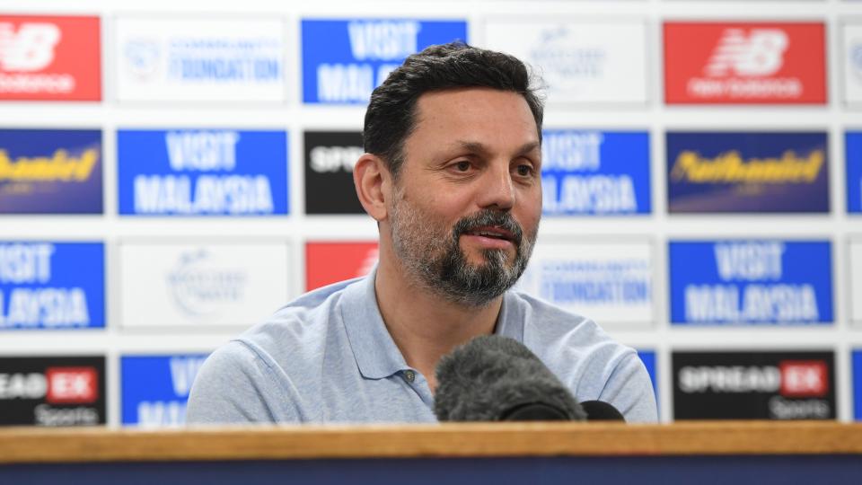 Erol Bulut speaks to the press