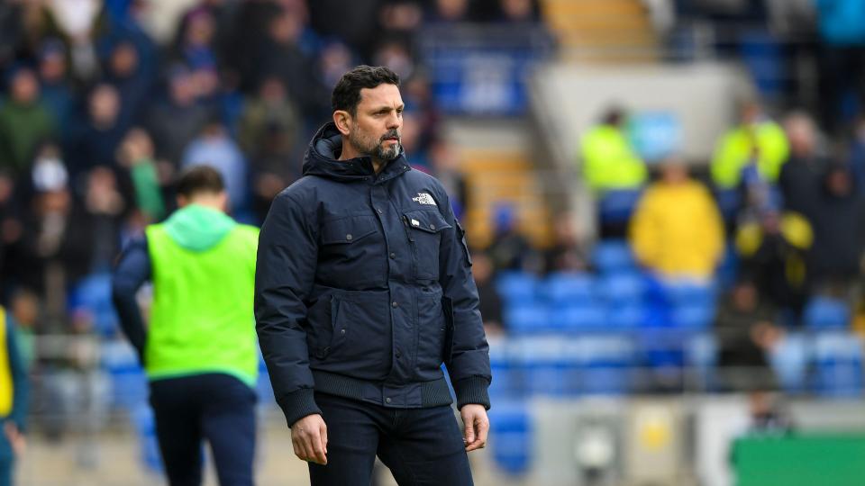 Erol Bulut on the touchline for Cardiff City