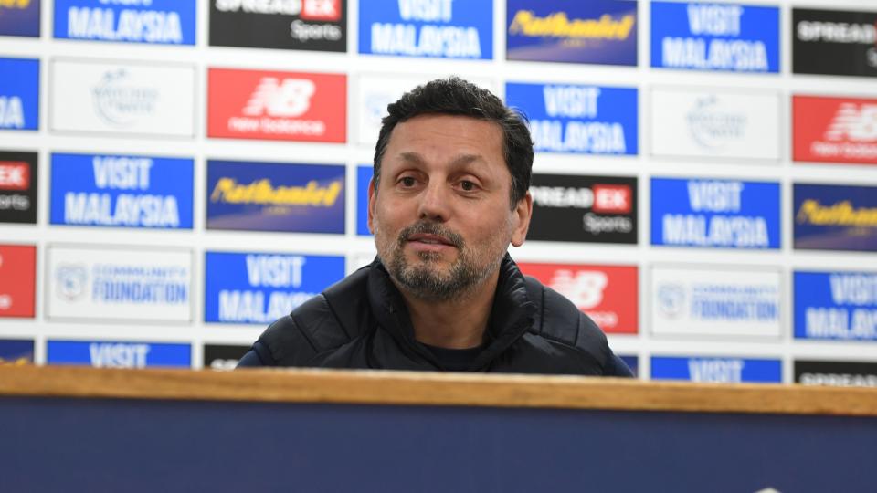 Erol Bulut speaks to the press