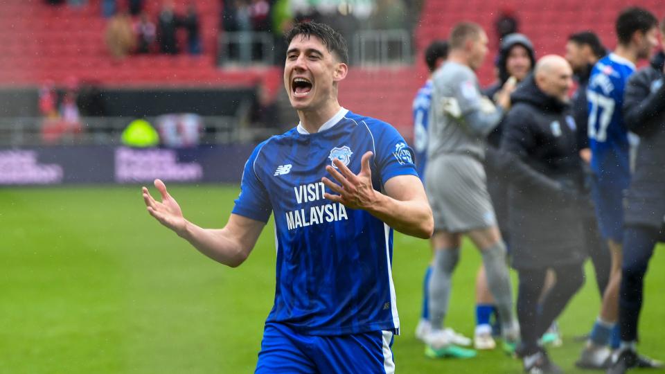Callum O'Dowda celebrates at Ashton Gate...