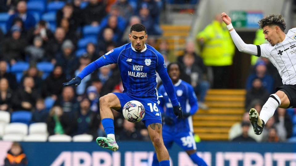 Karlan Grant in action for Cardiff City