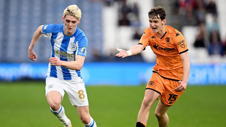 Jack Rudoni in action for Huddersfield Town