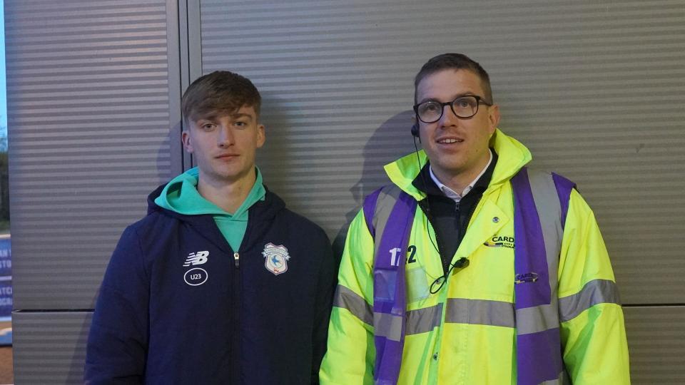 Josh Beecher works with security