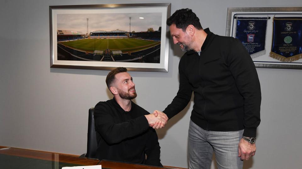 Joe Ralls and City boss Erol Bulut...