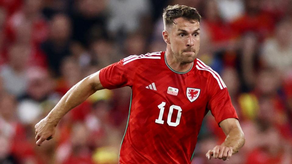 Aaron Ramsey in action for Wales