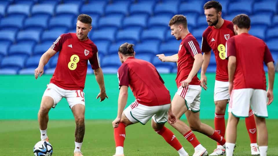 Aaron Ramsey in action for Wales