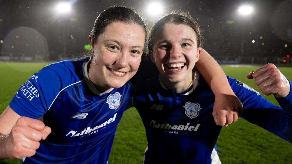Cardiff City Women celebrate