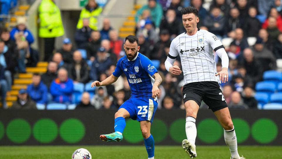 Manolis Siopis in action for Cardiff City