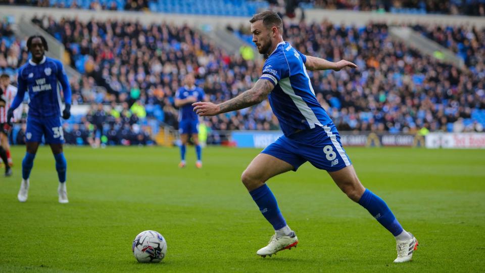 Joe Ralls in action for Cardiff City