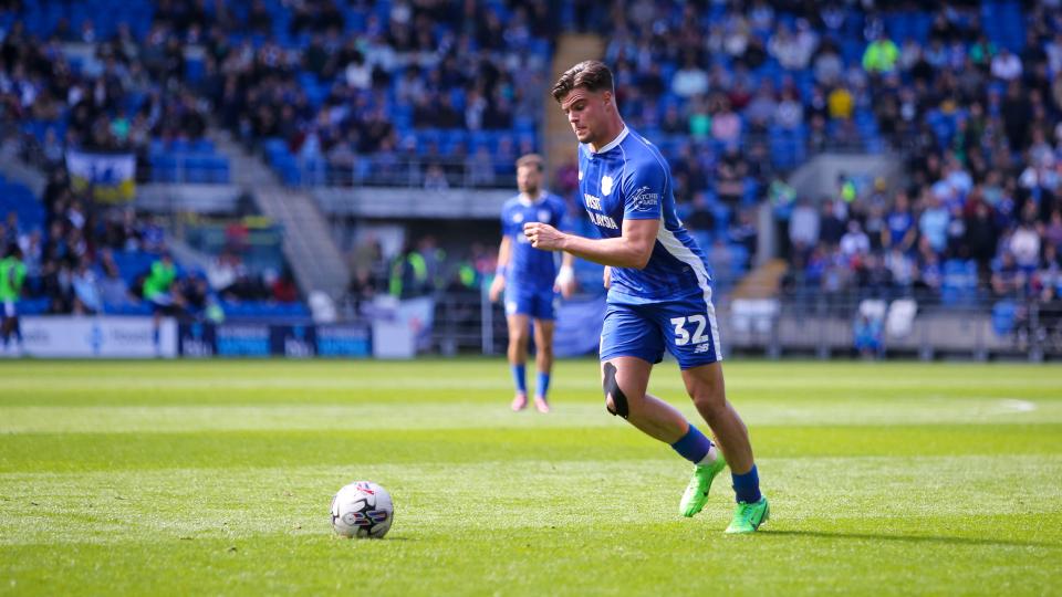 Ollie Tanner in action for Cardiff City
