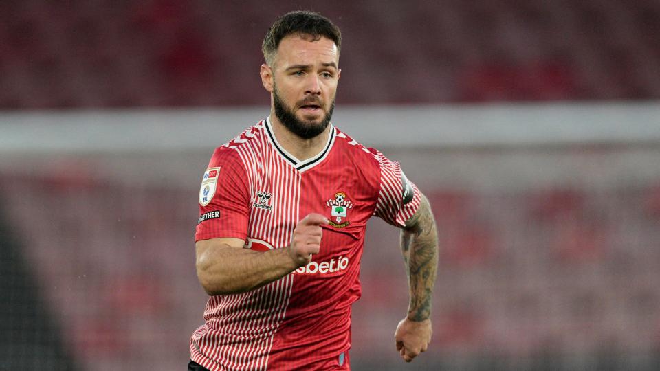 Adam Armstrong celebrates scoring for Southampton
