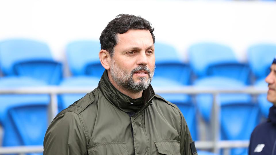 Erol Bulut on the touchline at CCS...