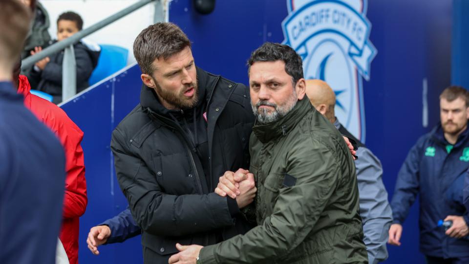 Erol Bulut and Boro boss Michael Carrick...