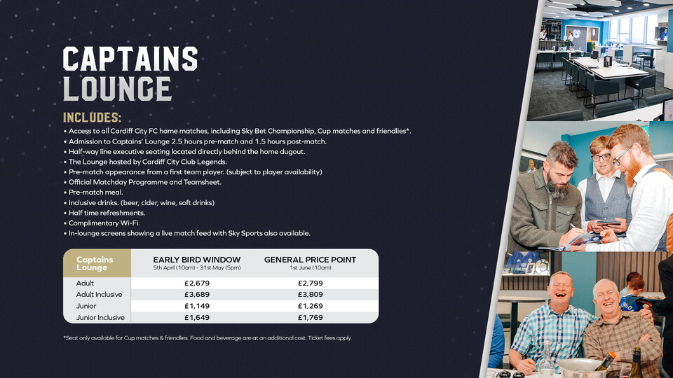 2024/25 Hospitality Season Tickets