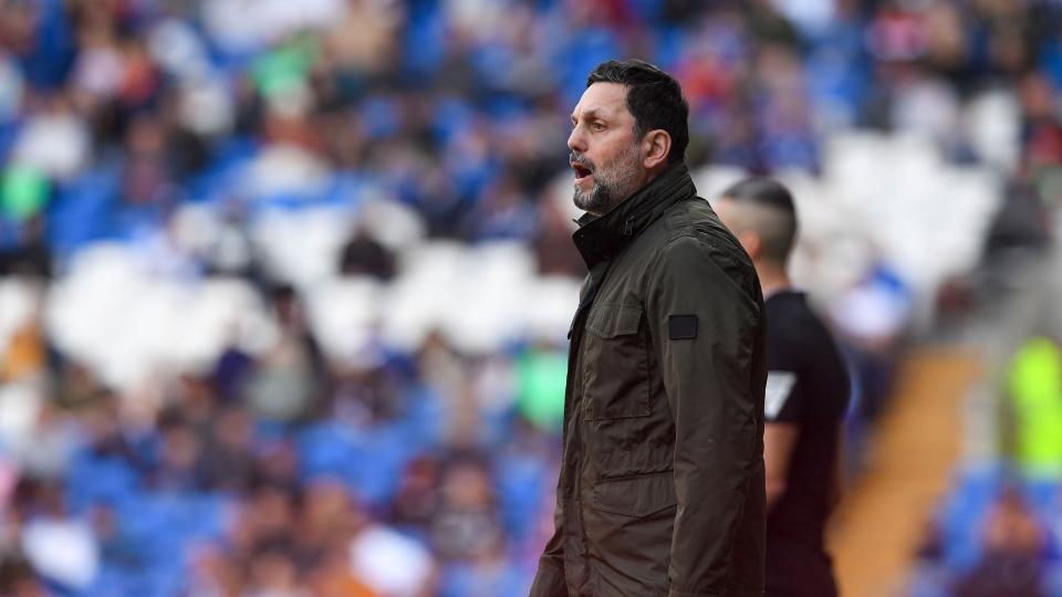 Erol Bulut on the touchline for Cardiff City