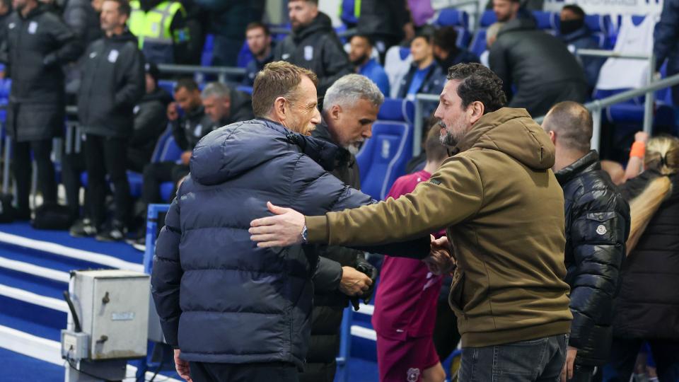 Erol Bulut on the touchline for Cardiff City