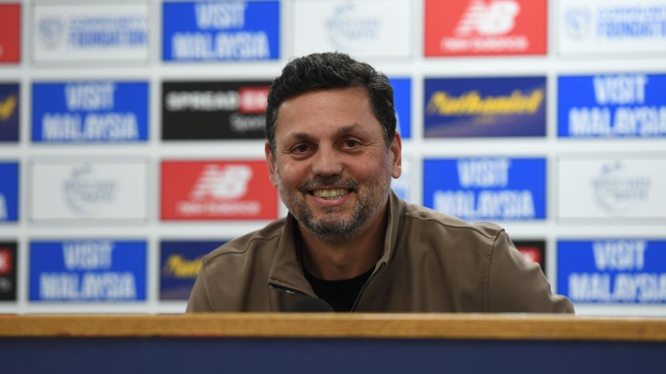 Erol Bulut speaks to the press