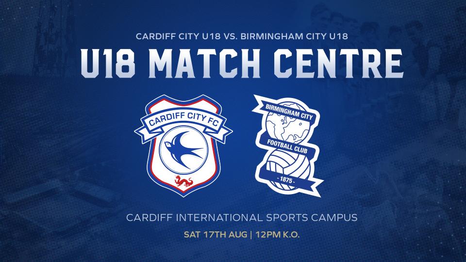 U18 Match Centre: Cardiff City vs. Birmingham City