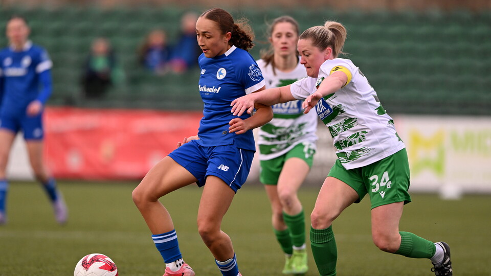 Seren Thomas in action for Cardiff City FC Women against The New Saints