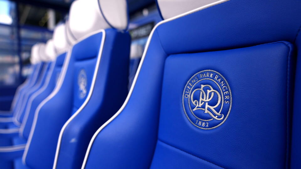 Pitchside seats at Loftus Road.