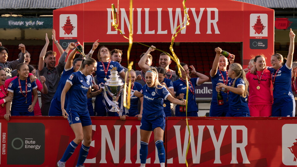 Cardiff City FC Women celebrate