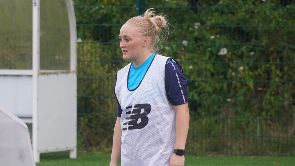 Lily Billingham in training for Cardiff City FC Women