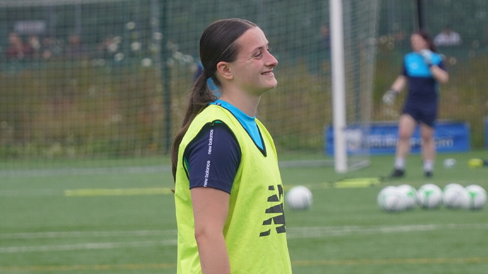 Mackenzie Olden in training for Cardiff City FC Women